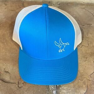 Blue and White Bird Logo Cap